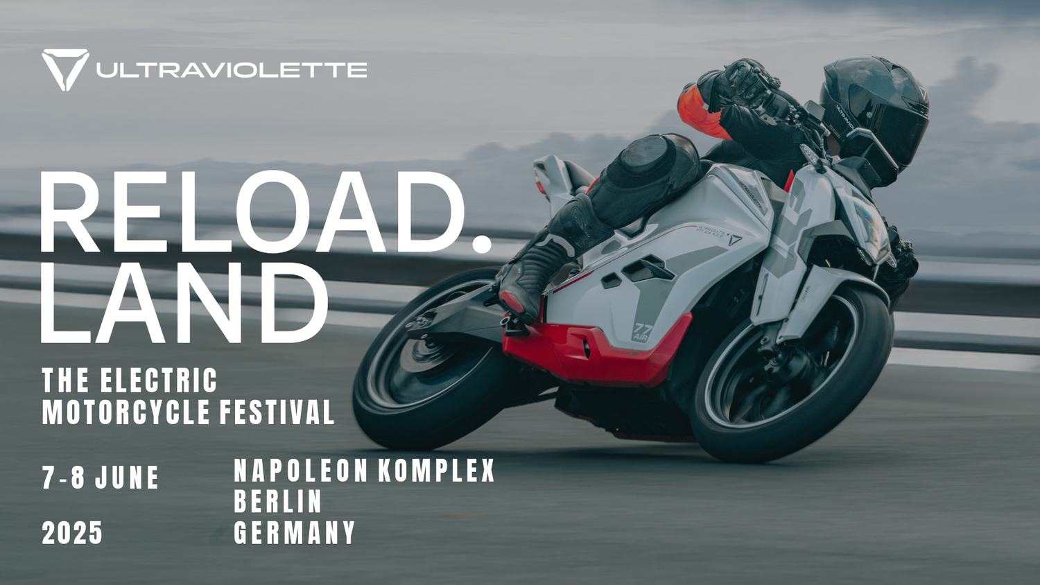 Ultraviolette stellt das Elektromotorrad F77 auf der RELOAD LAND 2025 vor!
