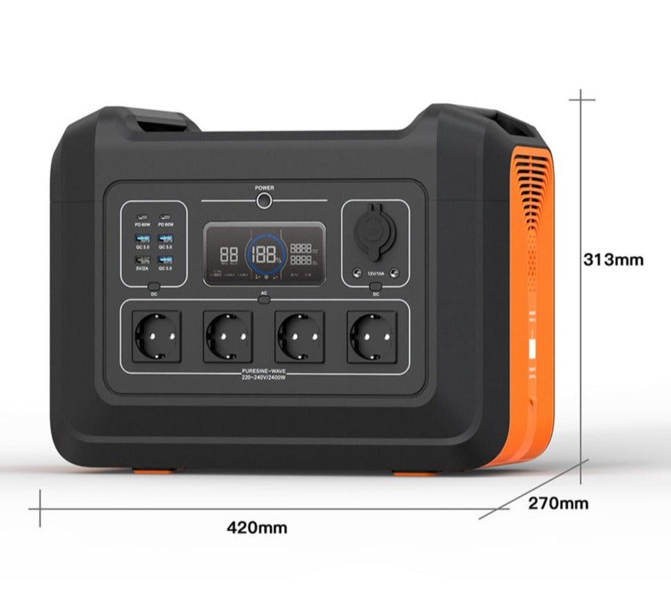 ZERO HERO POWER STATION S2400 Basic - 2232 Wh