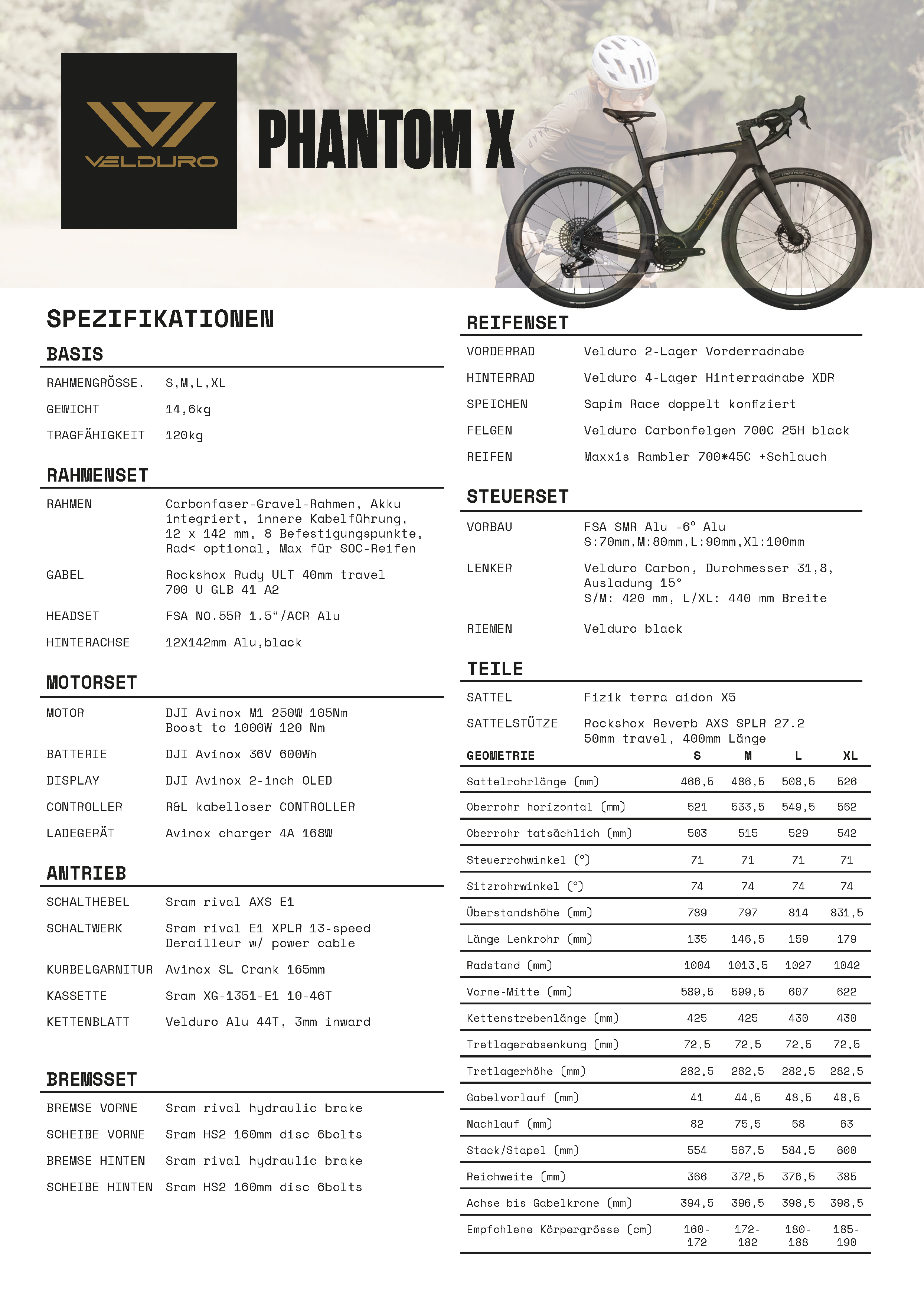 Velduro Phantom X - E-Gravel | powered by DJI