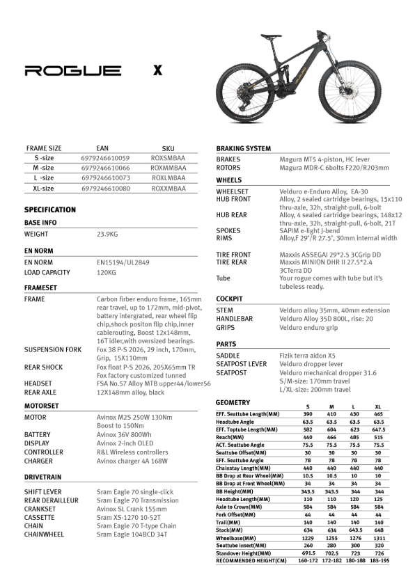 Velduro Rogue X - E-MTB | powered by DJI