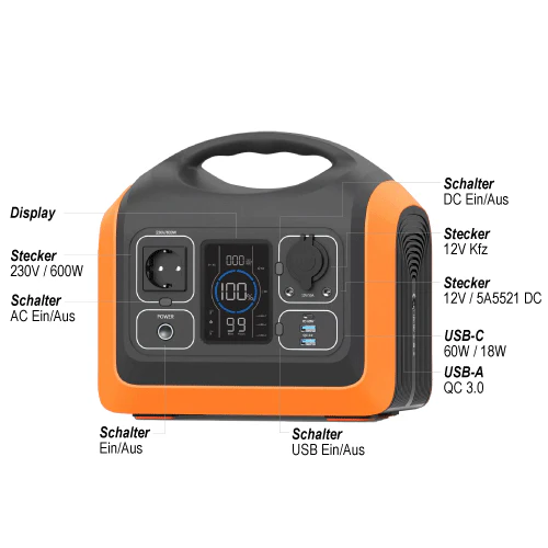 ZERO HERO POWER STATION S600 Basic - 595 Wh