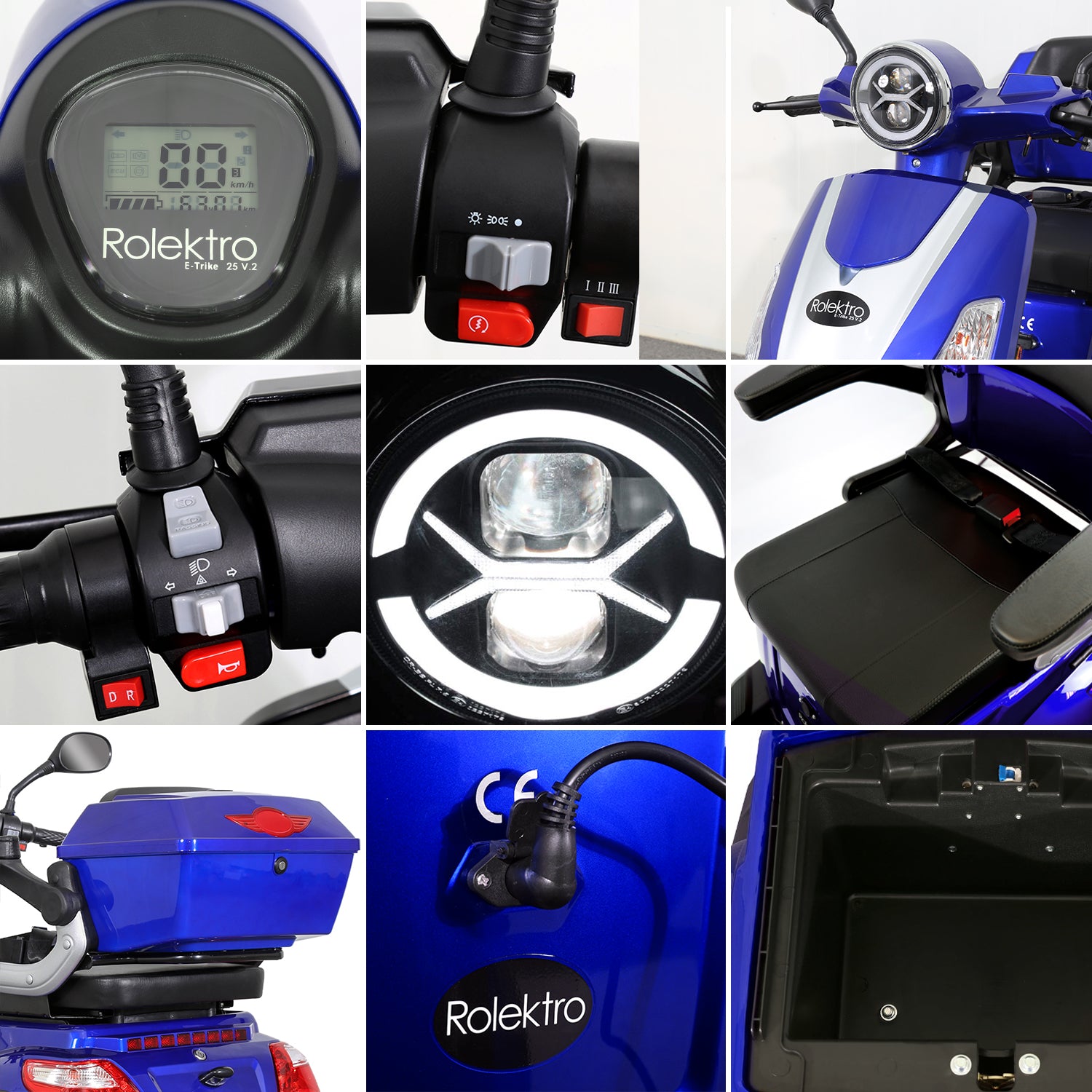 Rolektro E-Trike 25 V.2 | Blei-Gel