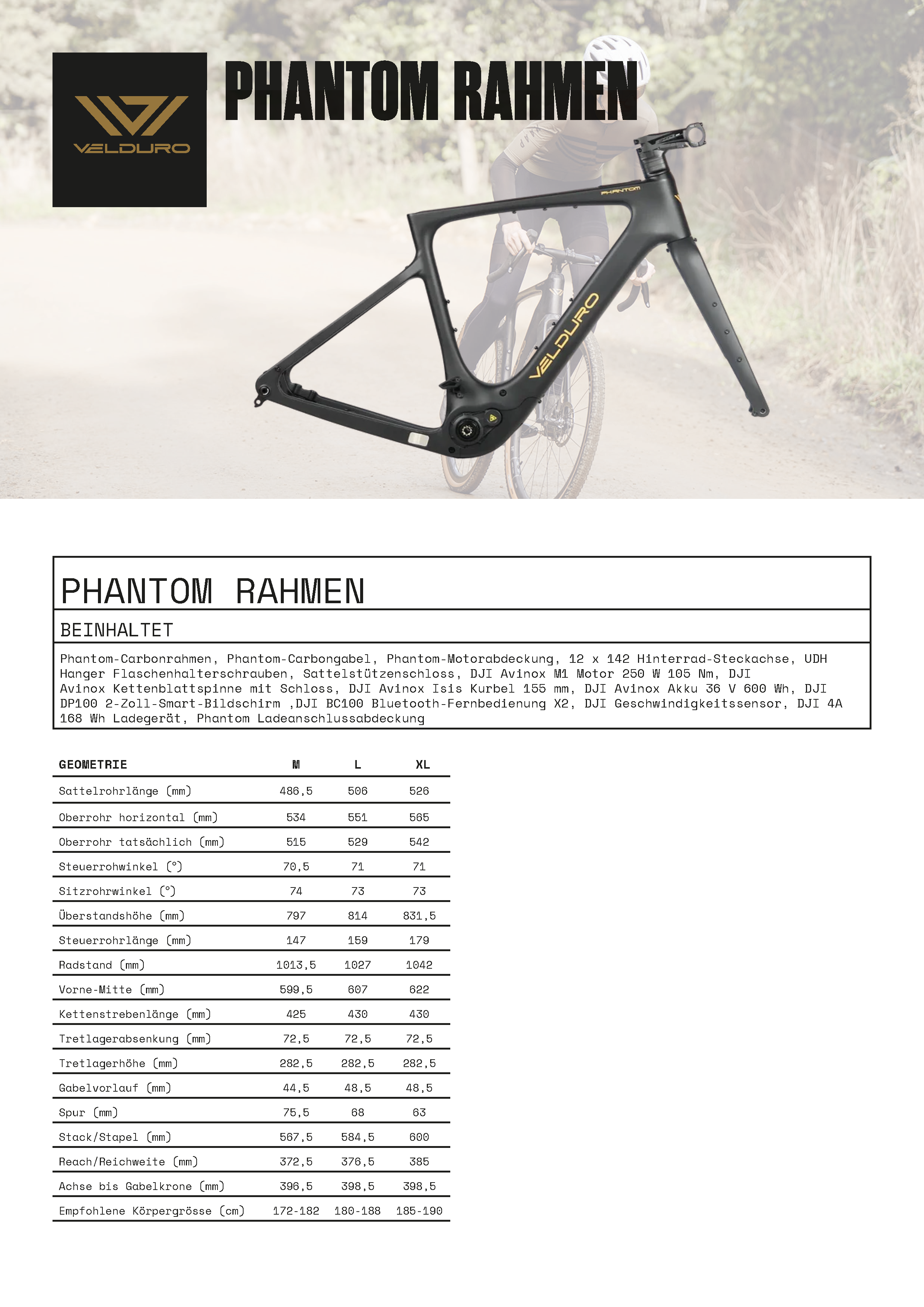 Velduro Phantom (Gravel) - Frameset | powered by DJI