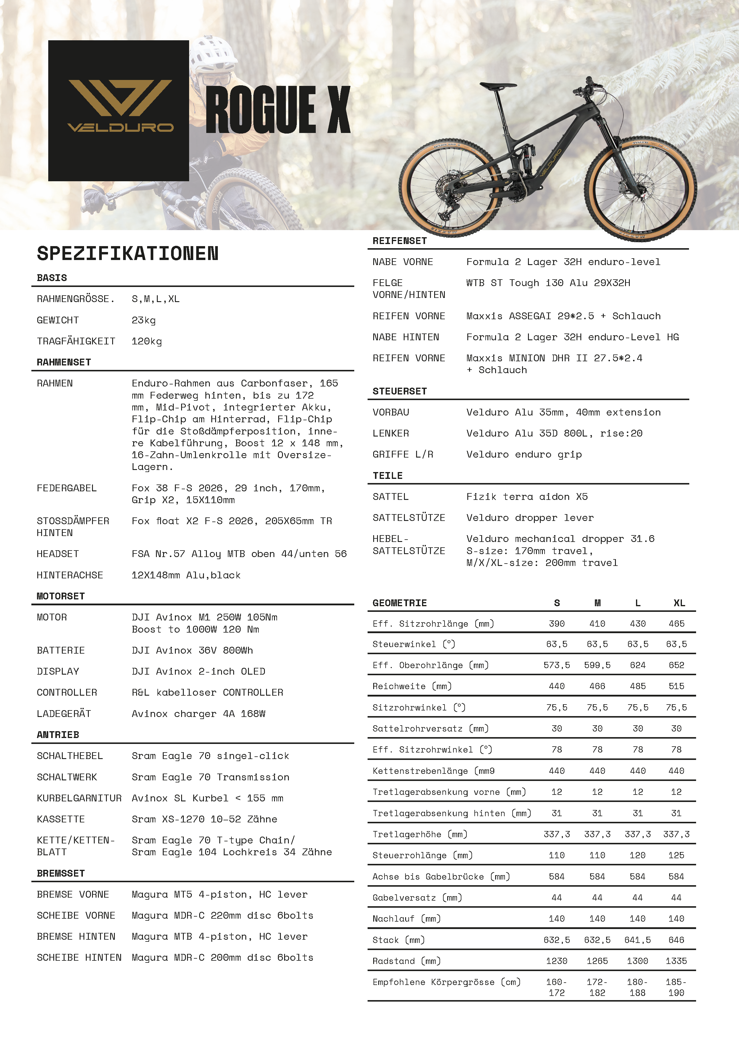 Velduro Rouge X - E-MTB | powered by DJI