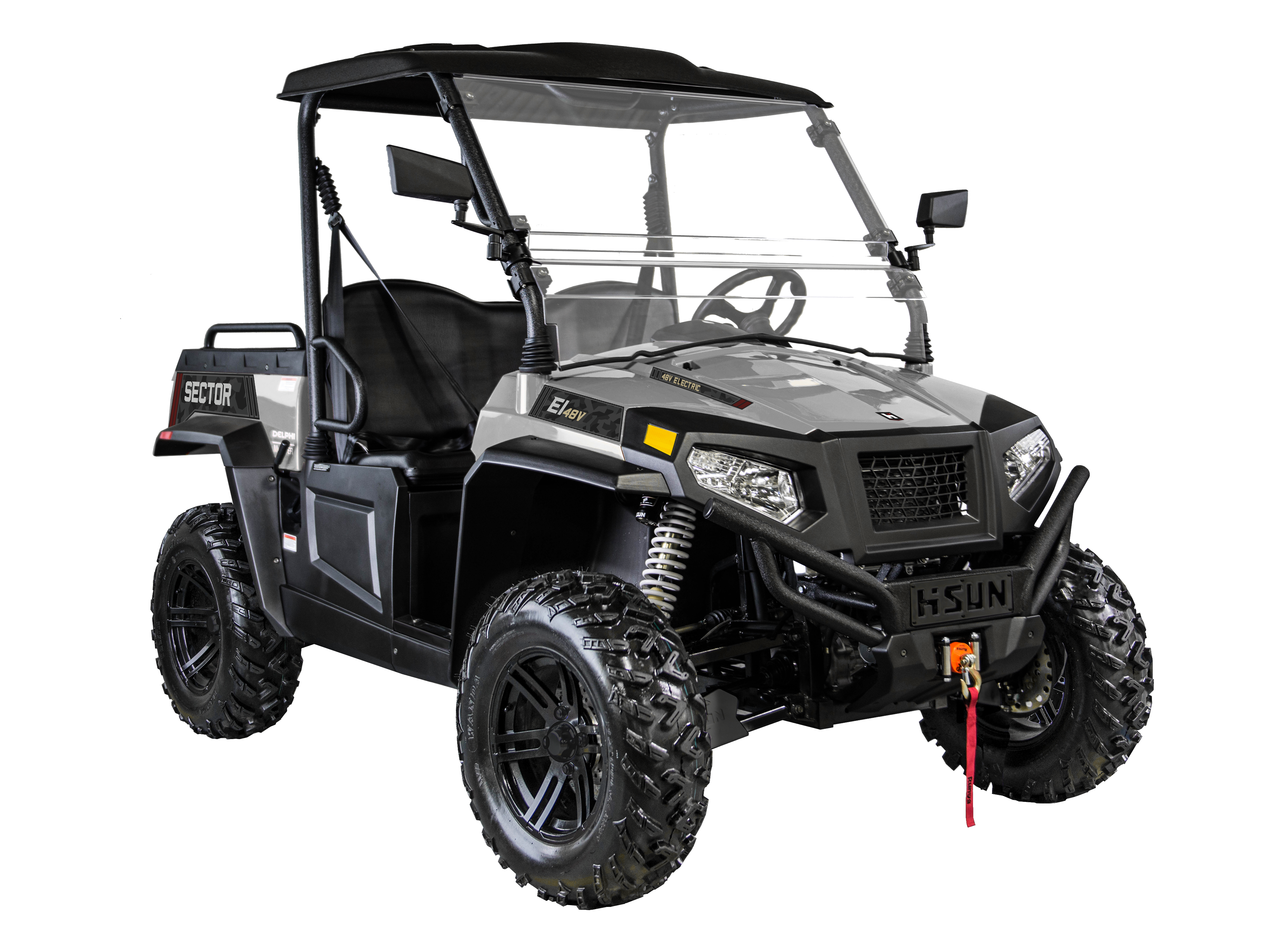 HiSUN Sector E1 Elektro-UTV in Grau